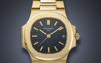 PATEK PHILIPPE, RARE AND EARLY YELLOW GOLD 'NAUTILUS', REF. 3800/1