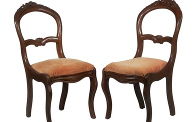 PR VICTORIAN BALLOON BACK SIDE CHAIRS
