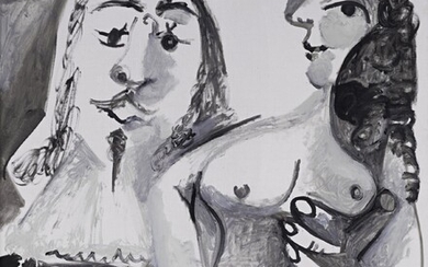 Pablo Picasso Homme et femme nue