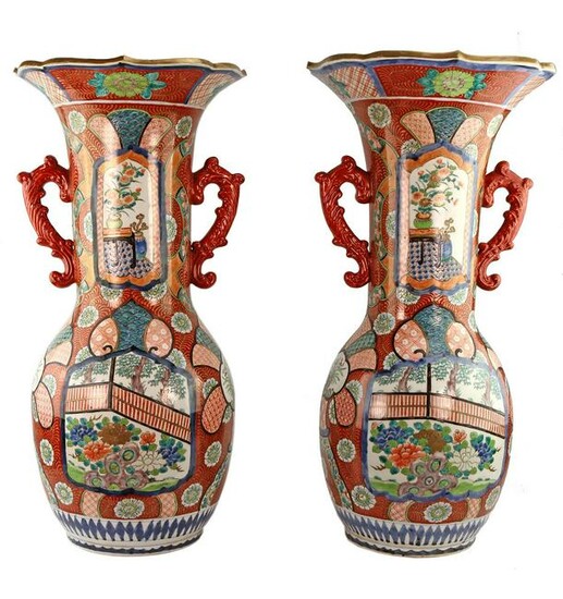 Pair Antique Chinese Vases