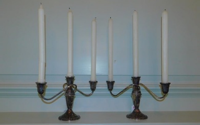 Pair Duchin sterling candelabras