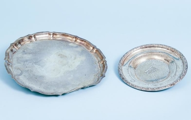 Pair of Sterling Silver Trays