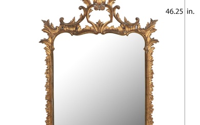 Palladio George II Style Giltwood and Composition Mirror, 20th Century