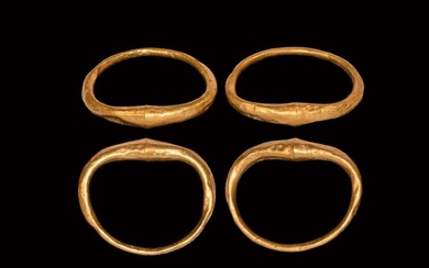 Parthian Gold Bracelet Pair