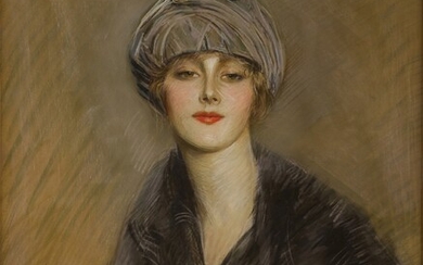 Paul César Helleu Portrait de Lucette au chapeau