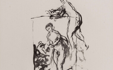 Pierre-Auguste Renoir (1841-1919) Femme au Cap de Vigne, 3ieme Variante (Delteil 46, Stella 46)
