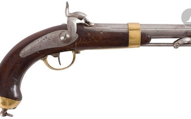 Pistolet de marine modèle 1837 à percussion.... - Lot 36 - Ader