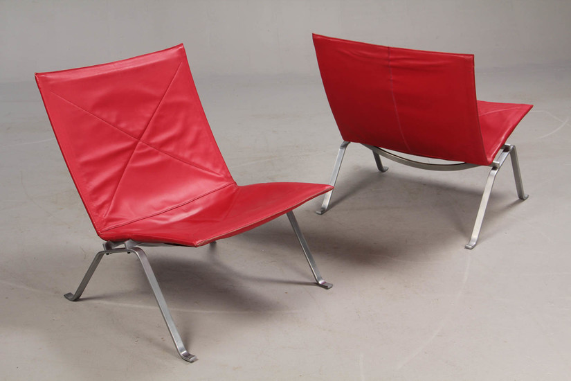 Poul Kjærholm. A pair of lounge chairs, Model PK22, Kold Christensen (2)
