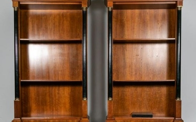 Pr., Monumental Baker Neoclassical Style Bookcases