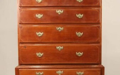 Queen Anne Cherrywood High Chest of Drawers