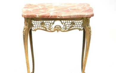 RETICULATED FRENCH STYLE BRONZE SIDE TABLE