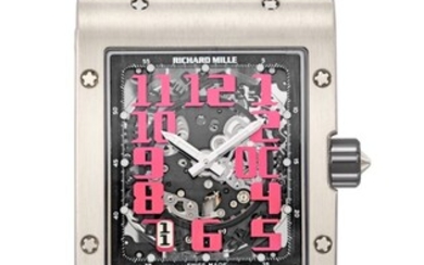 RICHARD MILLE, WHITE GOLD LIMITED EDITION WRISTWATCH MADE TO COMMEMORATE THE GRAND OPENING OF THE OC CONCEPT STORE IN NEW YORK CITY, REF. RM-16AHWG/115, NO. 08/10, MOVEMENT NO. 2725