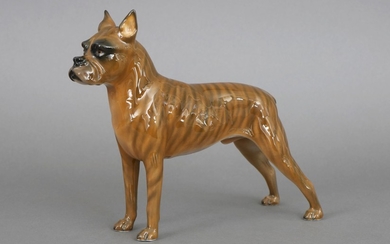 ROSENTHAL Porzellanfigur ''Boxer'' (stehender Hund)
