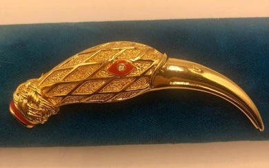 Rare Balenciaga Paris Bird Brooch Pin