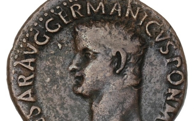 Roman Empire, Caligula, 37–41 AD, Rome 37–38 AD, Germanicus / Vesta, RIC I 38