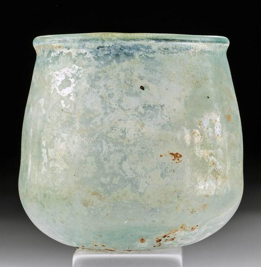 Roman Glass Cup w/ Silvery Iridescence.