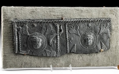 Roman Lead Sarcophagus Panel, ex-Arte Primitivo