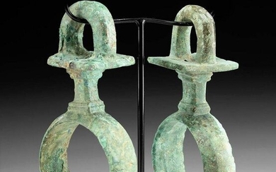 Roman Leaded Bronze Chariot Terret Rings (pr)