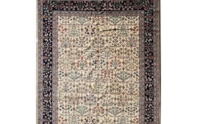 Romanian Tabriz Style Wool Carpet.