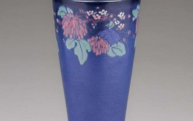 Rookwood Lorinda Epply Decorated Matte Blue Vase 1918
