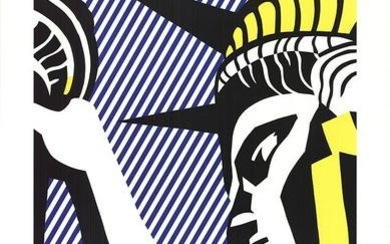 Roy Lichtenstein - I Love Liberty - 1982 Offset Lithograph 39.25" x 23.5"
