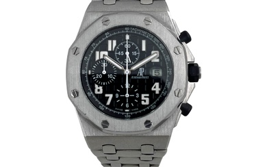 Royal Oak Offshore An impressive Geneva wristwatch with chronograph and date <br>