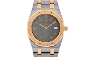 Royal Oak, Reference 56175TR.OO.0789TR.01 | A pink gold and tantalum bracelet watch with date, Made in 1996 | 愛彼 |皇家橡樹系列 | 粉紅金及鉭金屬鏈帶腕錶，備日期顯示，1996年製, Audemars Piguet