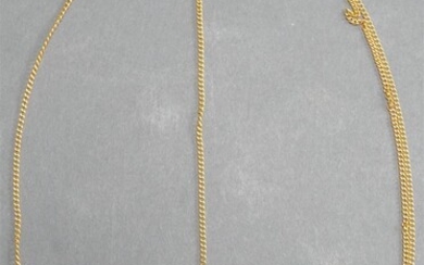 Russian 14-Karat Yellow-Gold Necklace, 5.1 dwt, L: 37 in