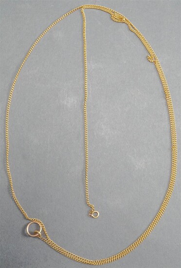 Russian 14-Karat Yellow-Gold Necklace, 5.1 dwt, L: 37 in