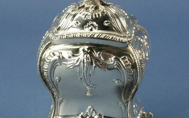 S. Herbert & Co. Silver Rococo Tea Caddy, 1764