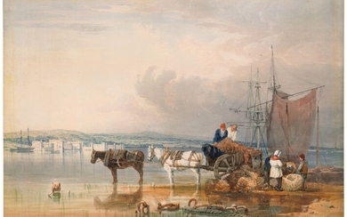 SAMUEL PROUT, O.W.S. (PLYMOUTH 1783-1852 LONDON), Upnor Castle on the Medway, Kent
