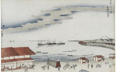 SHOTEI HOKUJU (1763-1824), Takanawa Okido at the Shinagawa Station (Shinagawa-juku Takanawa Okido)