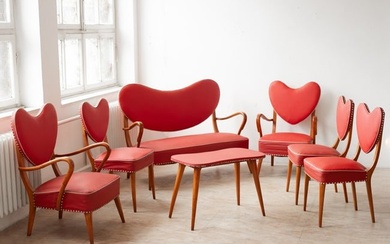 Salon seating group from an etablissement from the 1940s/50s