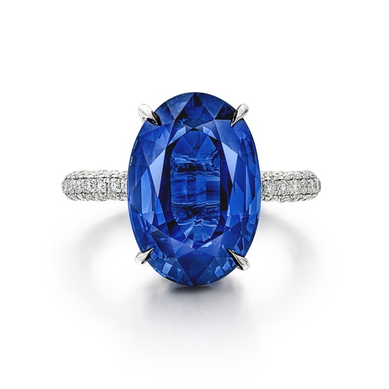 Sapphire and Diamond Ring | 10.06克拉 天然「馬達加斯加」未經加熱藍寶石 配 鑽石 戒指