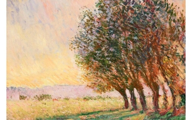 Saules au soleil couchant, Claude Monet