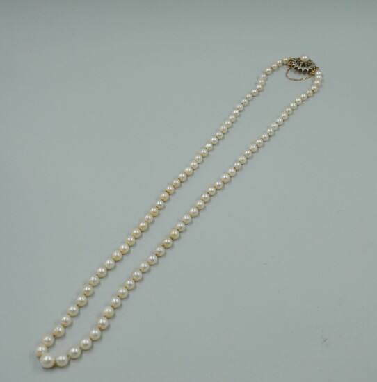 Sautoir de perles de culture japonaises en... - Lot 136 - Copages Auction Paris