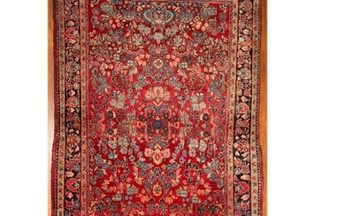 Semi-Antique Sarouk Rug, Persia, 4.2 x 6.6