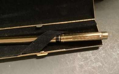 Sheaffer Signed Targa Imperial Brass Fountain Pen in Box 14k Gold nib. Sheaffer Targa Imperial