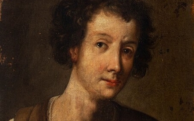 Spanish school; last quarter of the 17th century. "Young man". Oil on canvas. Relined
