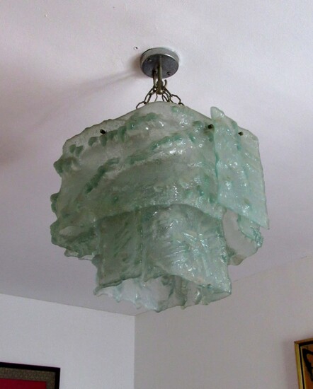 Special Retro Ice Glass Ceiling Lamp