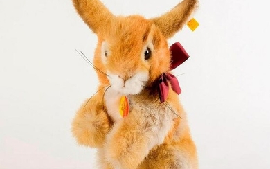 Steiff Stuffed Animal, Putsi Brown Rabbit
