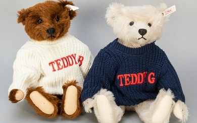 Steiff Teddy B and Teddy G. 1998. Commemorating Teddy