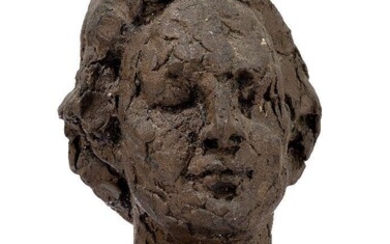Stella Steyn, Irish 1907-1987 - Woman's head; resin maquette, H30 x W19 cm (ARR)
