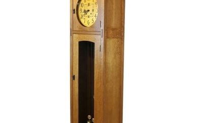 Stickley Oak Tall Case Clock