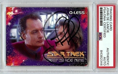 John de Lancie Signed Autographed Trading Card Star Trek: TNG Q PSA