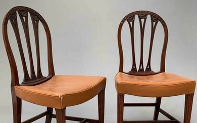 TRAVAIL 1900-1920 Paire de chaises en bois... - Lot 36 - Delon - Hoebanx