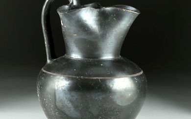 Tall / Fine Greek Apulian Pottery Trefoil Oinochoe