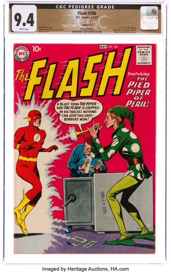 The Flash #106 Bethlehem Pedigree (DC, 1959) CGC NM...