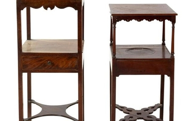 Two English Mahogany Side Tables