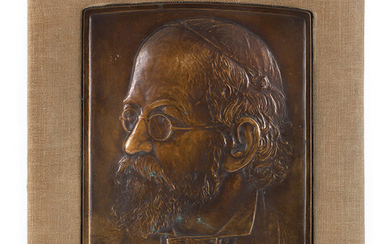Two Relief Portraits by Leo Horovitz (1876-1964) – Rabbi Dr. Markus Mordechai Horovitz / Louis Feist